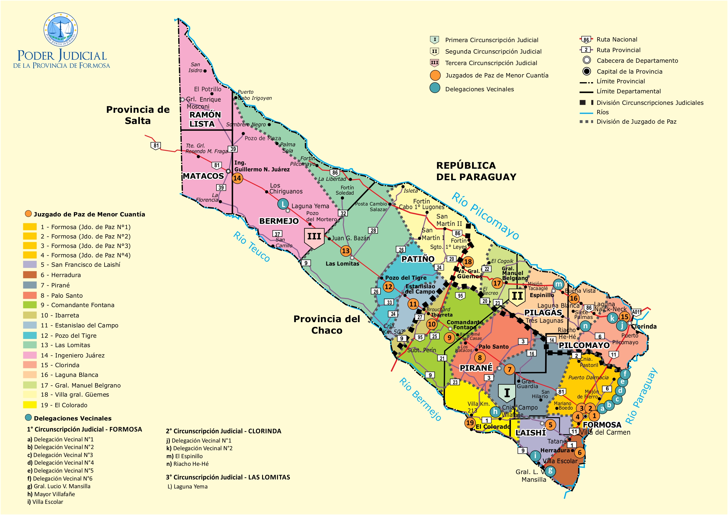 Mapa Jurisdiccional de Justicia de Paz