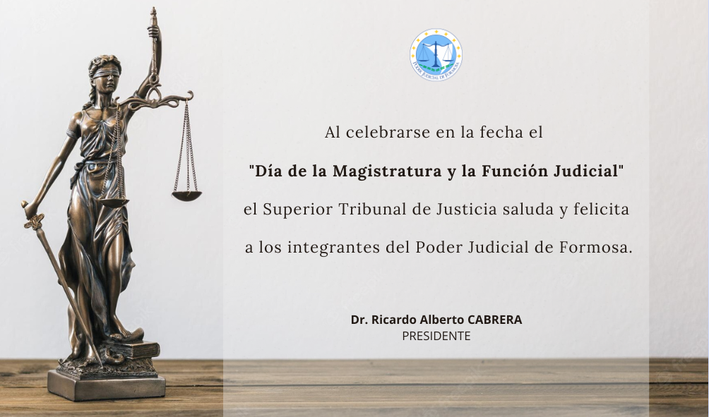 Salutación Día de la Magistratura y la Función Judicial