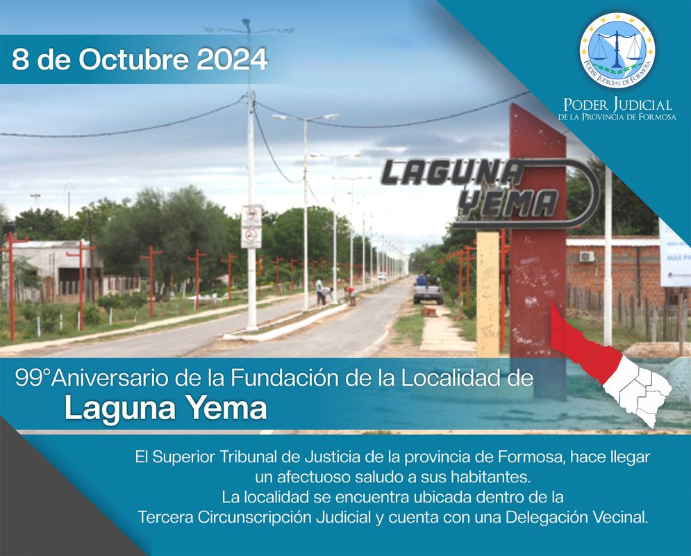 Efemérides - 99° Aniversario Laguna Yema