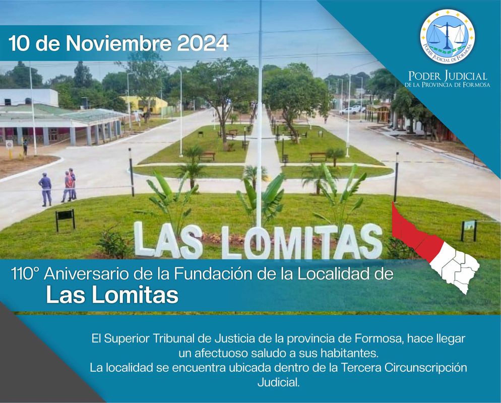 Efemérides - 110° Aniversario Localidad Las Lomitas