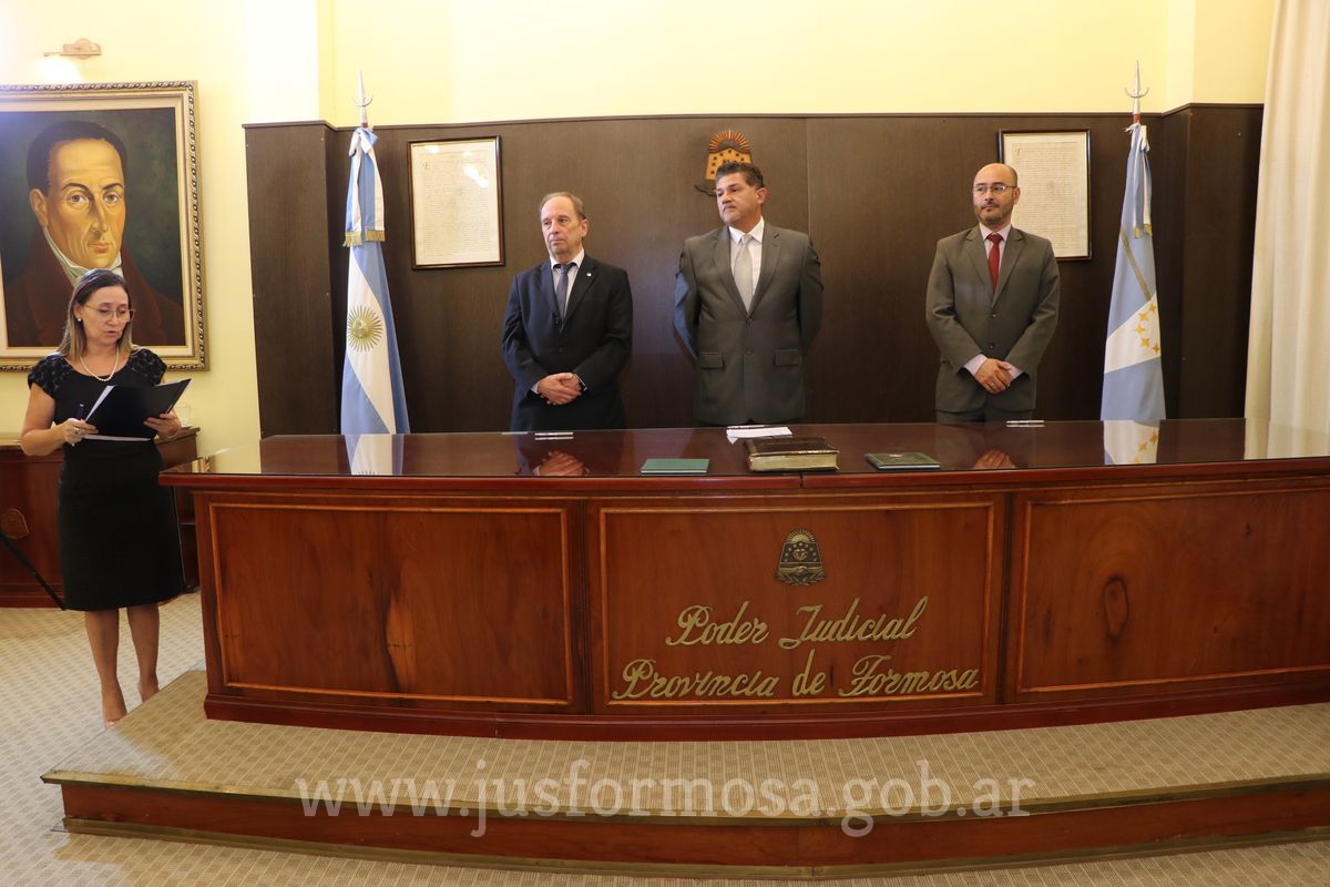 Juraron el juez de Paz de Herradura y el secretario del Fuero Contra el Narcocrimen