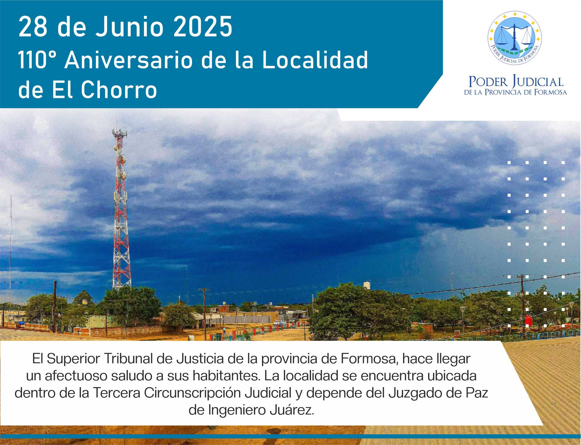 Efemérides - 110º Aniversario Localidad El Chorro