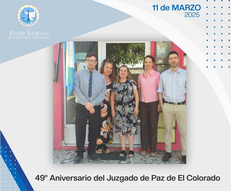 Aniversario Juzgado de Paz El Colorado