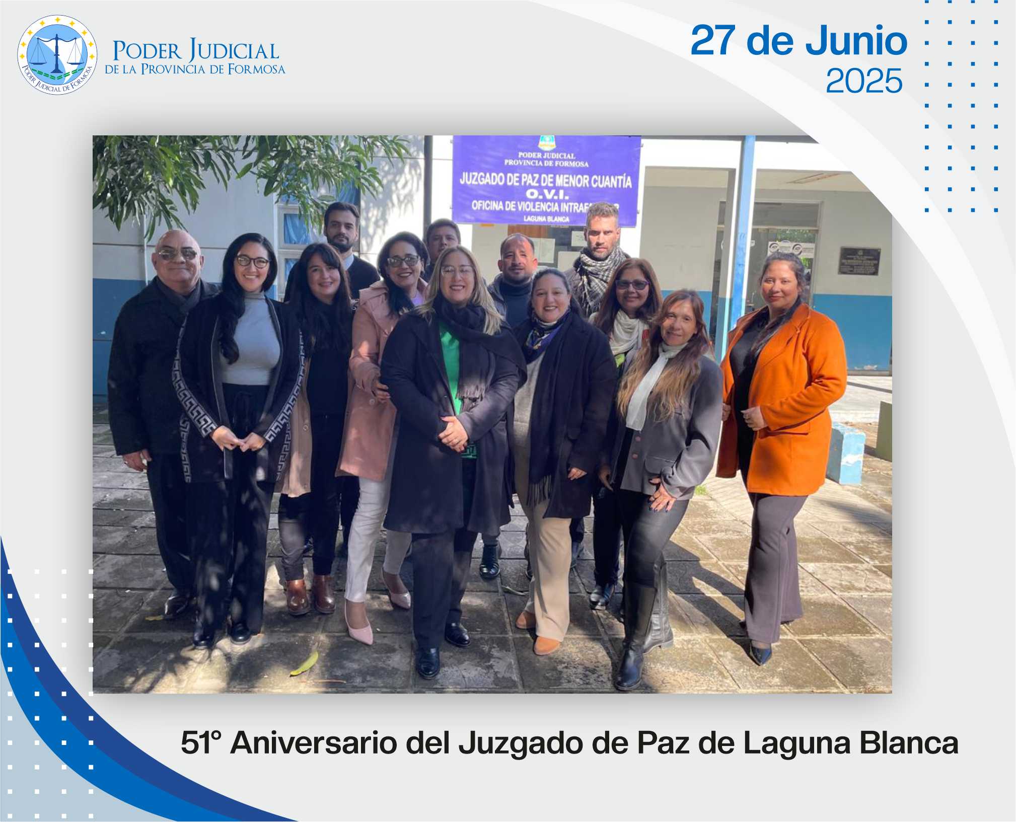 Efemérides - 51º Aniversario Juzgado de Paz Laguna Blanca