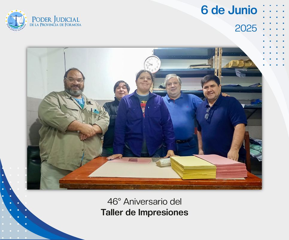 Efemérides - 46º Aniversario Taller de Impresiones