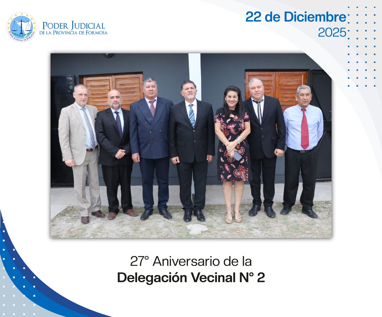 Efemérides - 27º Aniversario Delegación Vecinal N° 2