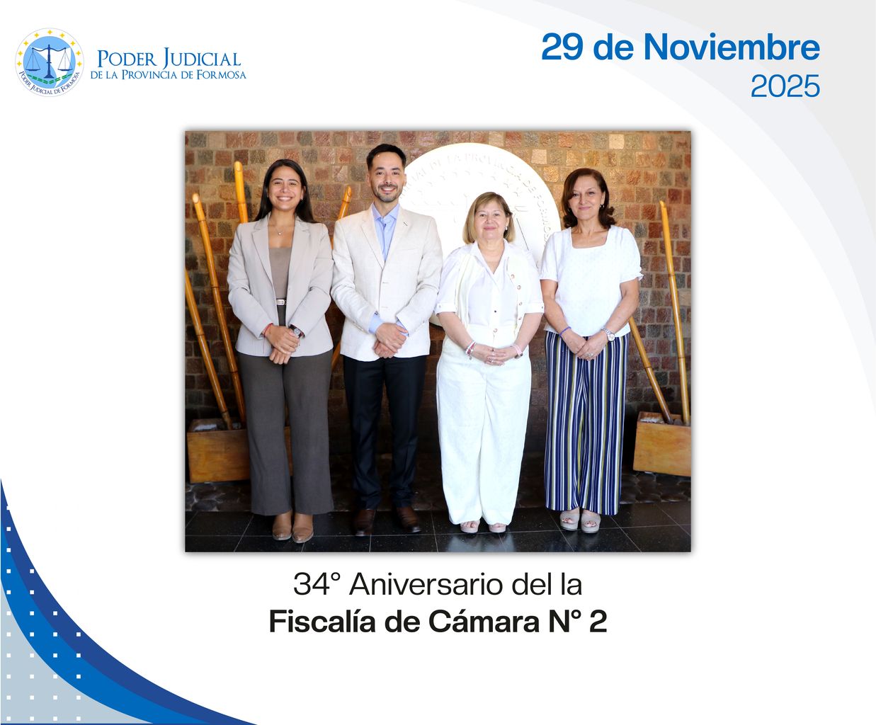 Efemérides - 34º Aniversario Fiscalía de Cámara Nº 2