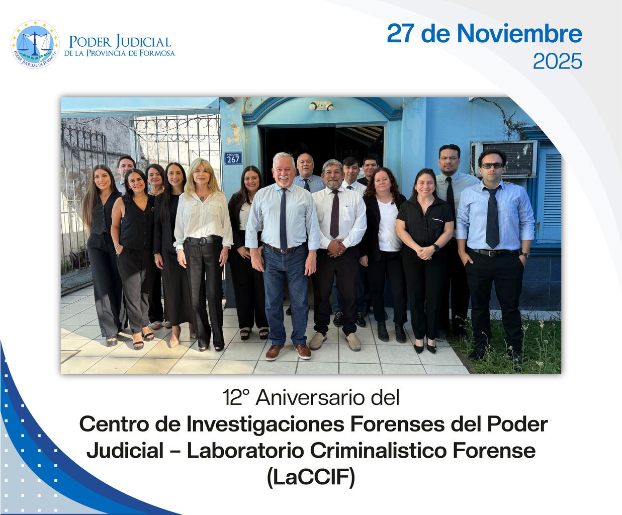 Efemérides - 12º Aniversario Laboratorio Criminalístico Forense