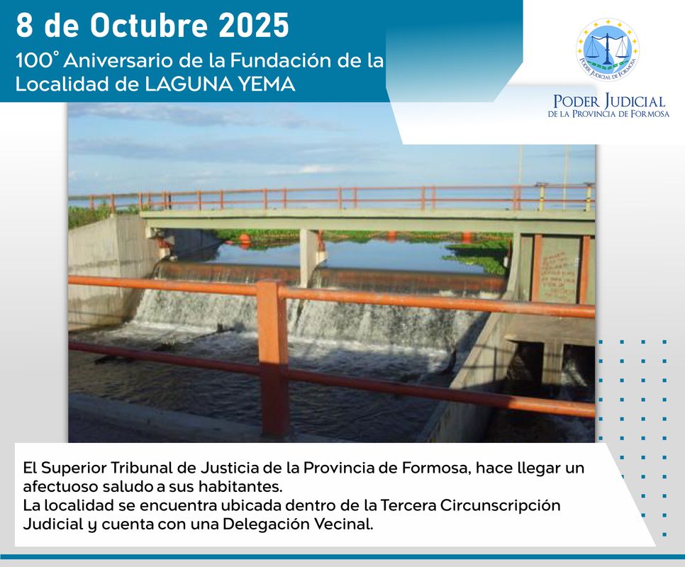 Efemérides - 100º Aniversario localidad Laguna Yema