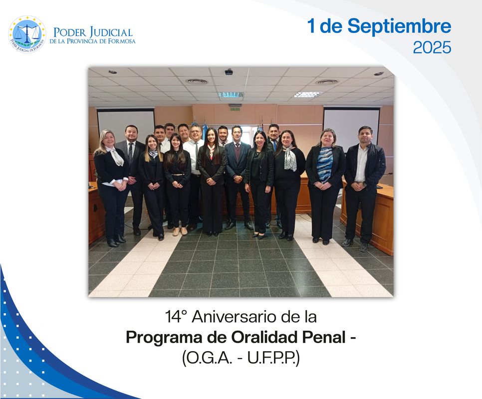 Efemérides - 14º Aniversario OGA Penal