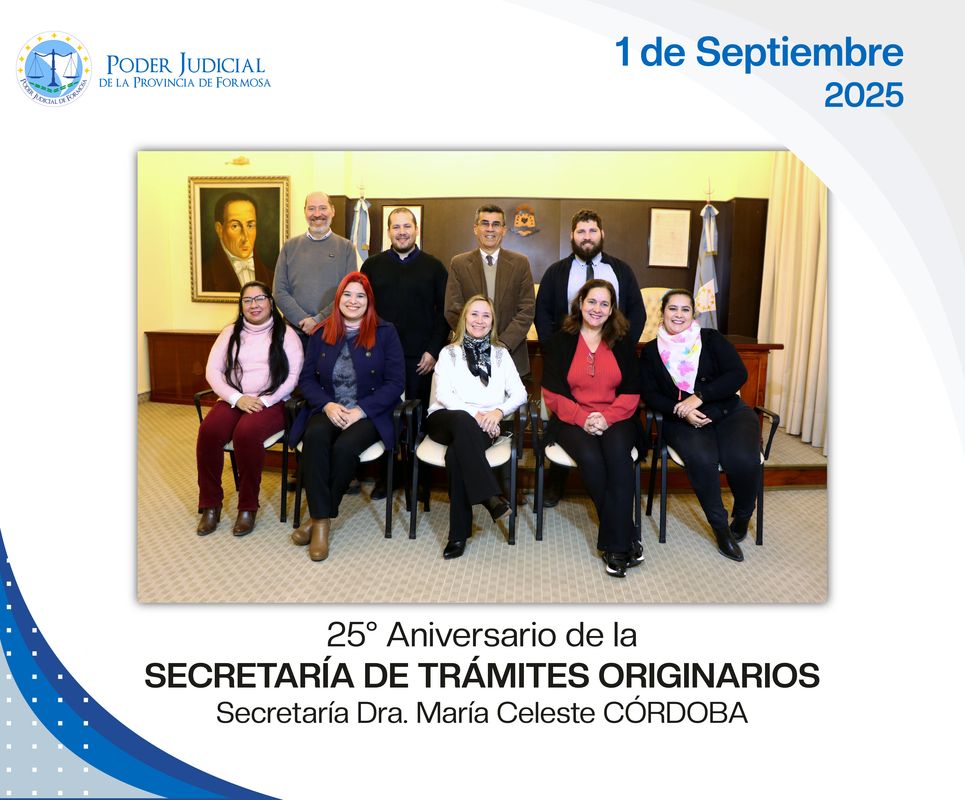 Efemérides - 25º Aniversario Secretaría de Trámites Originarios