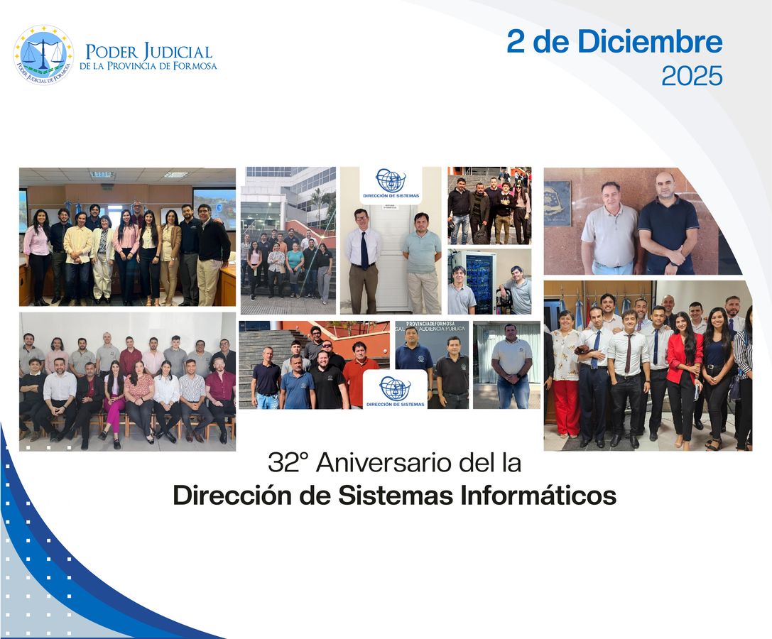 Efemérides - 32º Aniversario Dirección de Sistemas Informáticos