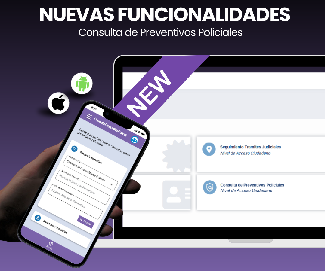 Consulta de Partes Preventivos Policiales a través de e-justicia