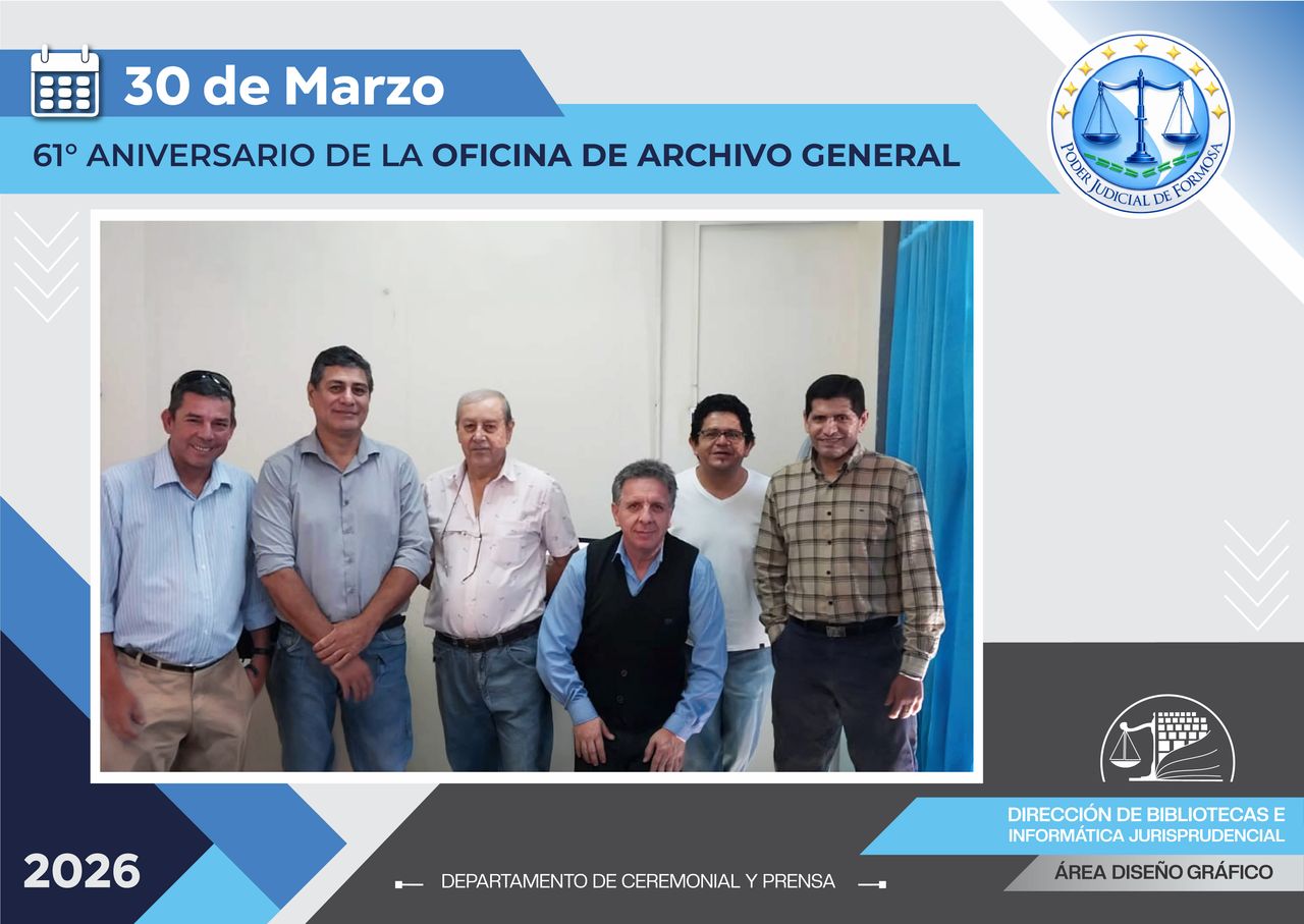 Efemérides - 61º Aniversario Archivo General