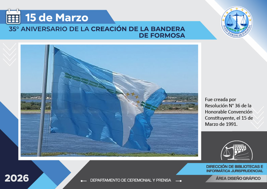 Efemérides - 35º Aniversario creación de la Bandera de Formosa