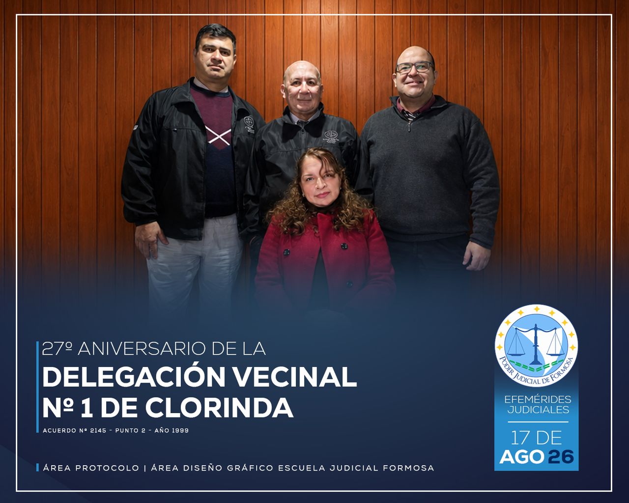 Efemérides - 27º Aniversario Delegaciones Vecinales Clorinda