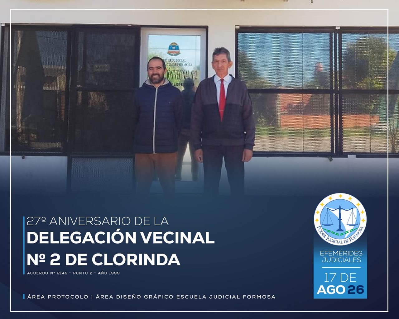 Efemérides - 27º Aniversario Delegaciones Vecinales Clorinda