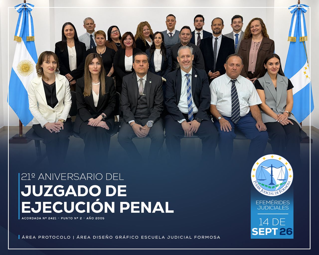 Efemérides - 21º Aniversario Juzgado de Ejecución Penal