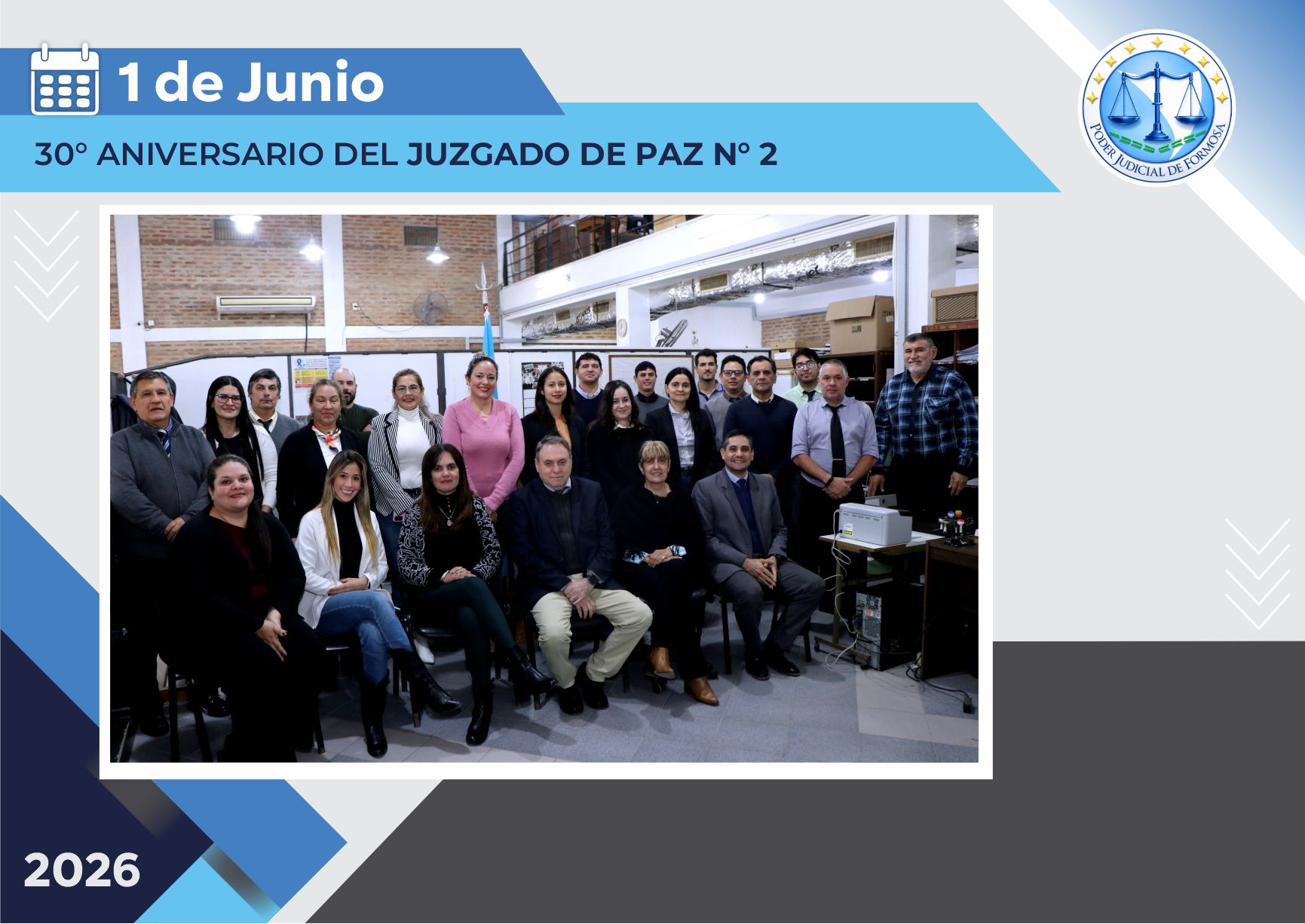 Efemérides - 30º Aniversario Juzgado de Paz Nº 2