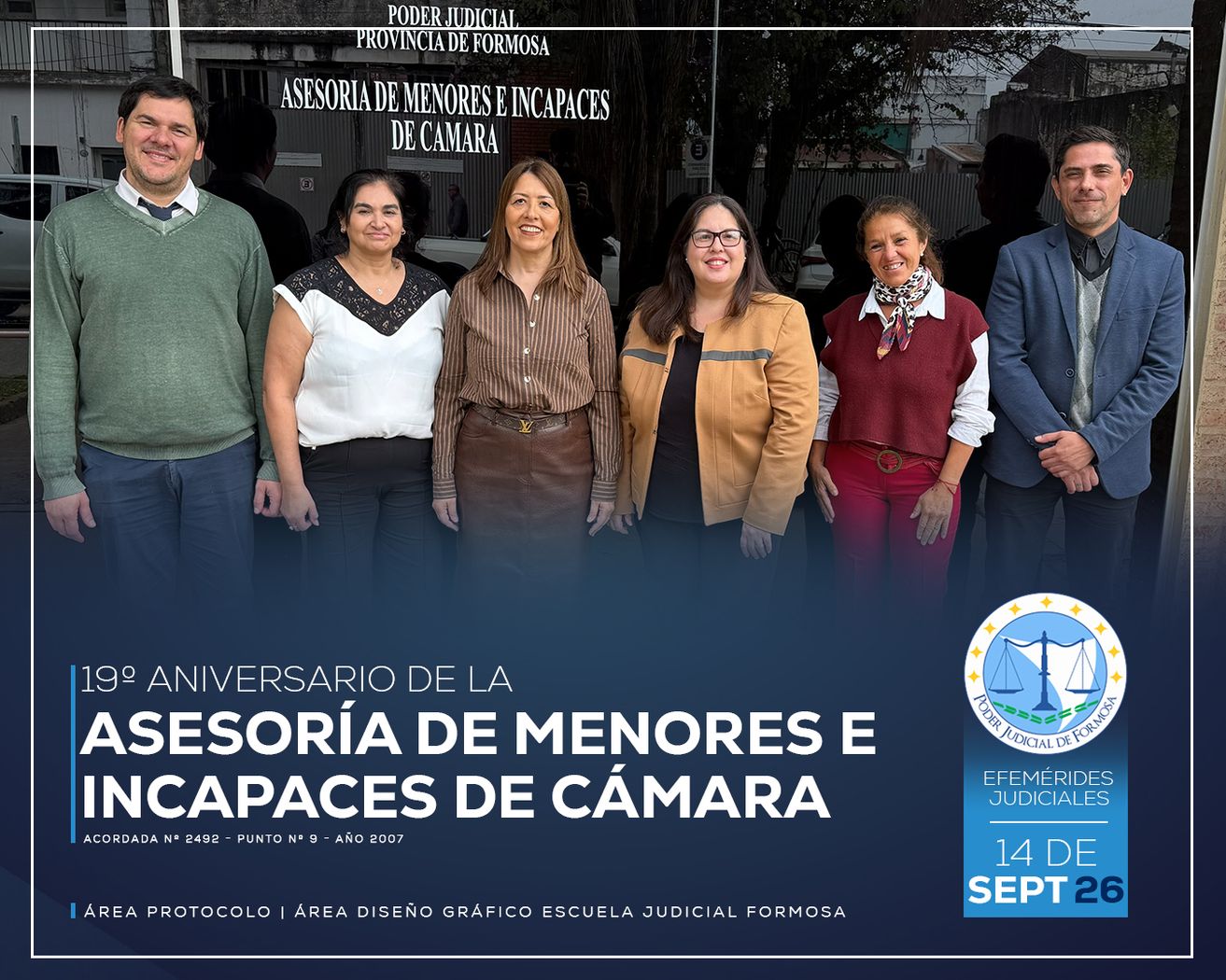 Efemérides - 19º Aniversario Asesoría Menores e Incapaces de Cámara