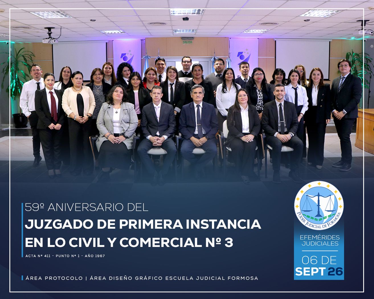 Efemérides - 56º Aniversario Juzgado Civil 3