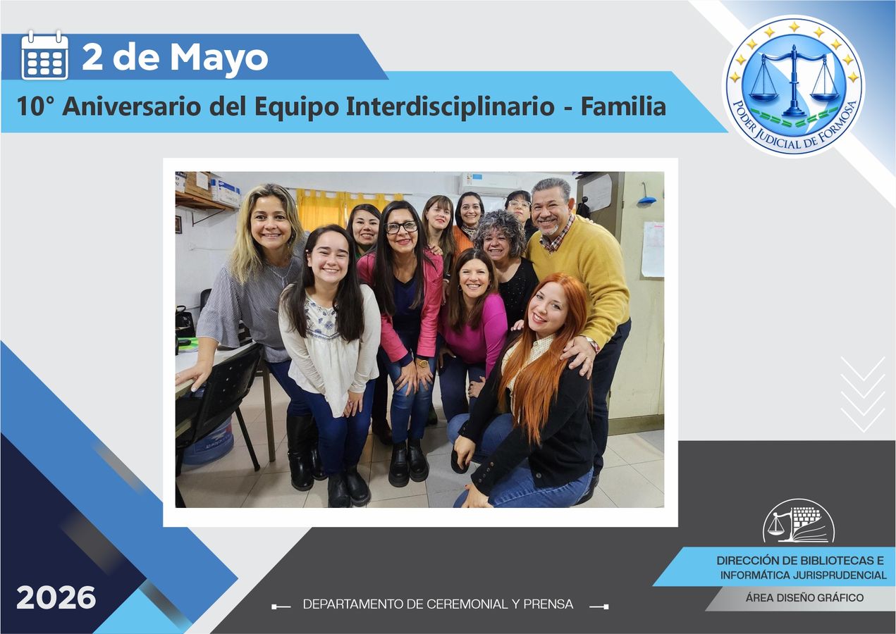 Efemérides - 10º Aniversario Equipo Interdisciplinario