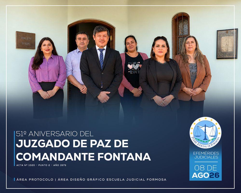 Efemérides - 51º Aniversario Jgdo. de Paz Comandante Fontana