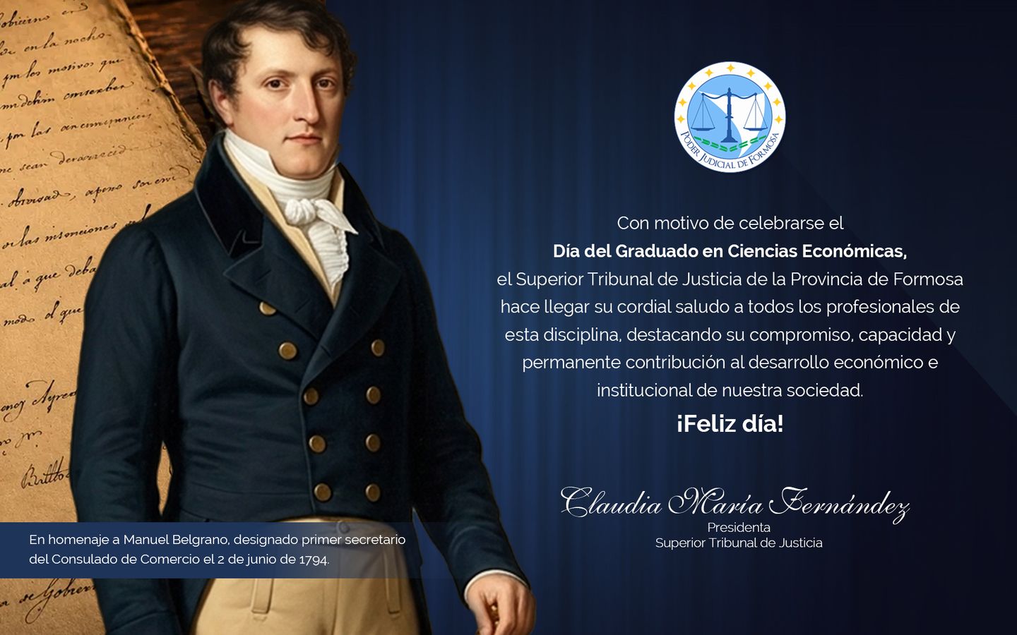 Salutación Día del Graduado en Ciencias Económicas